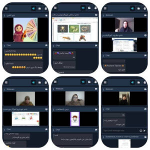 برگزاری کلاس های آنلاین در فضای اسکای روم چهارشنبه مورخ ۱۹ فروردین دبستان دخترانه غیردولتی شهید غیوری سال تحصیلی ۱۴۰۵-۱۴۰۴