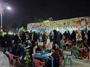 برپایی موکب «به یاد فرشته‌های آسمانی» در میدان نماز شهرری