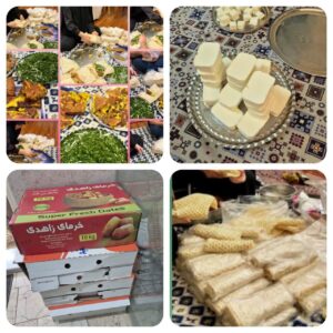 طبخ صدها پرس غذا و هزاران بسته میان وعده و تغذیه سبک برای مدافعان امنیت و نیروهای بسیج مردمی